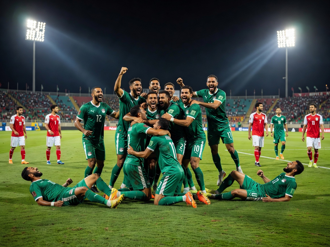 Egypt vs IR Iran post match celebration